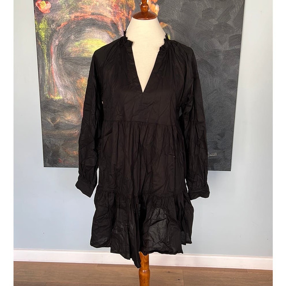 NWT BB Dakota by Steve Madden Ruston Textured Long Sleeve Shift Minidress L - Picture 2 of 8